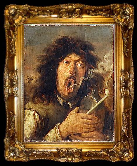 framed  Joos van Craesbeeck LE FUMEUR, ta009-2